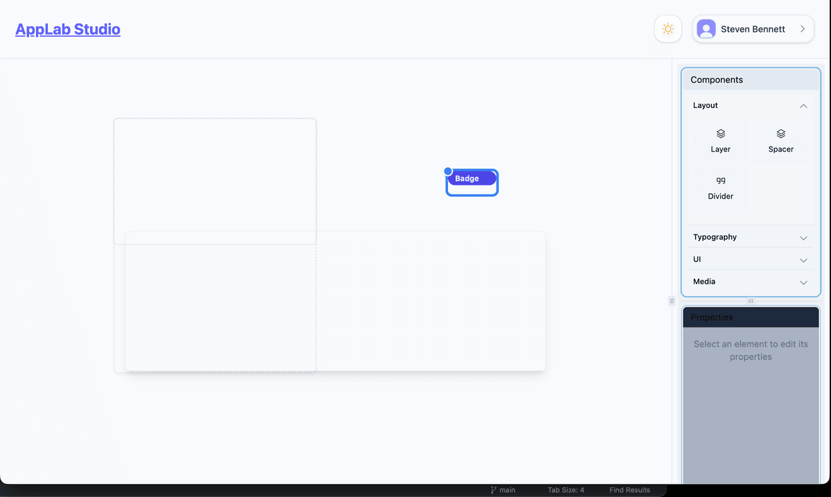 Badge on light mode